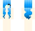 blue hair girl base