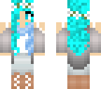 blue hair scarf