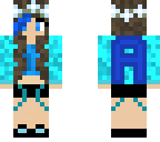 cute blue girl a