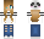 cute panda golden girl