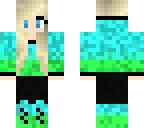 green and blue girl