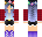 modern plaid girl