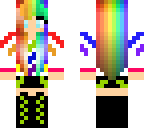 old version rainbow zebra girl