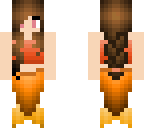orange mermaid