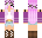 purple flower girl