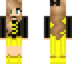 black and yellow superhero