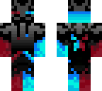 blue and red