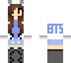 blue bts girl