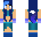 blue classy wolf girl