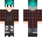 blue hair boy