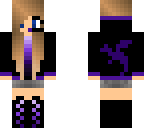 cool purple gamer girl