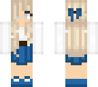 cute blue skirt girl