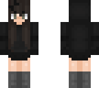 hoodie girl black bow