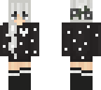 kawaii girl with white hair not mine tho