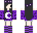 purple moon chibi girl