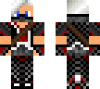 the red and black man
