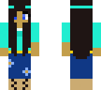 turquoise girl