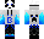 blue panda with hoodie