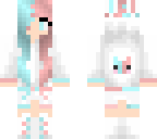 pink and blue bunny