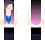 pink hair with sweater