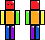 blocky shiny rainbow