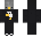 penguin in hoodie