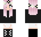 pink and black flower crown girl