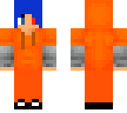 prisoner girl with blue hair