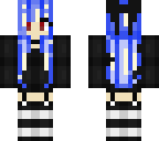 blue haired girl