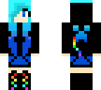 cool blue creeper girl