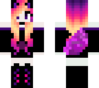 cute sunset cat girl