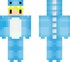 dino costume blond