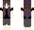 minecraft girl skin - semi goth