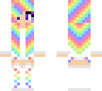 pastel rainbow girl