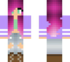 pink hair girl
