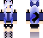 blue cat girl
