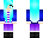 blue haired girl