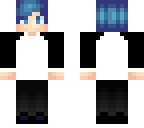 blue haired man