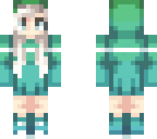 cute blue and green girl