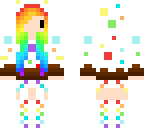 rainbow cake wolf