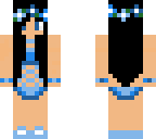 blue bathing suit