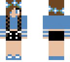 blue girl with briads