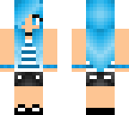blue haired girl