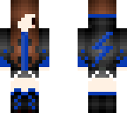 chibi blue lightning girl