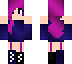 cute girl with pink hair