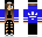 blue adidas girl