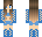 blue cute girl