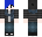 blue haired scarf girl