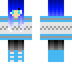 blue winter girl