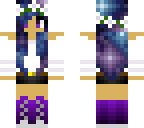 galaxy hair girl skin